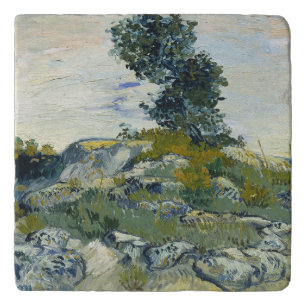 The Rocks Vincent van Gogh Trivet