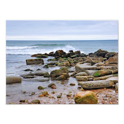 The Rocky Beaches of Montauk Long Island NY Photo Print
