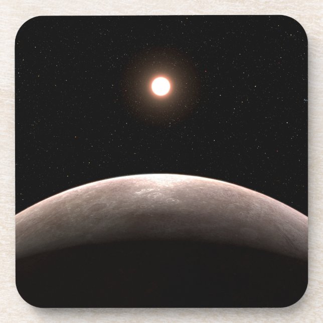The Rocky Exoplanet Lhs 475 B And Its Host Star. Beverage Coaster (Front)