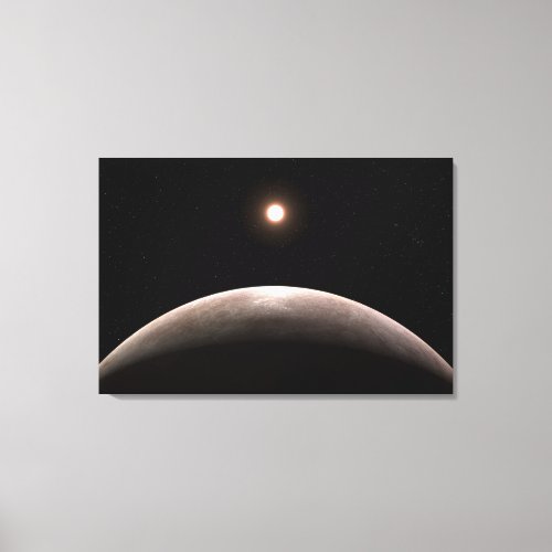 The Rocky Exoplanet Lhs 475 B And Its Host Star Canvas Print
