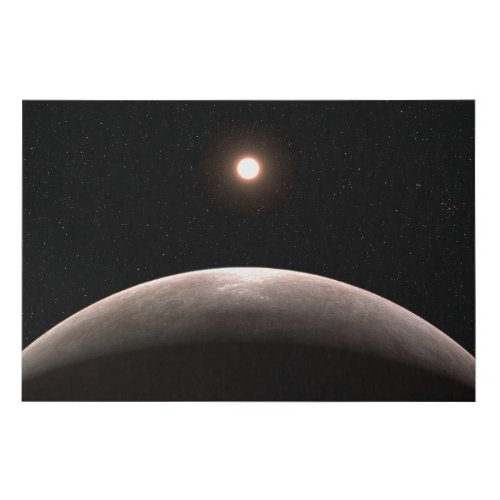 The Rocky Exoplanet Lhs 475 B And Its Host Star Faux Canvas Print
