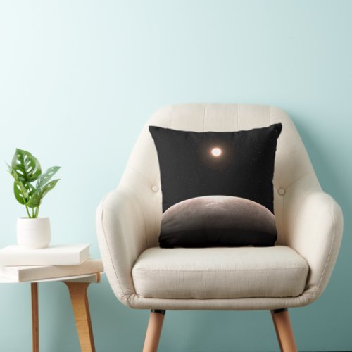 The Rocky Exoplanet Lhs 475 B And Its Host Star Throw Pillow