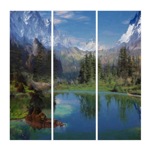 The Rocky Mountain AcryliPrint® Triptych Wall Art | Zazzle