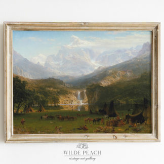 The Rocky Mountains Landers Peak Vintage Painting Poster