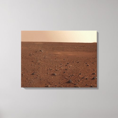 The rocky surface of Mars Canvas Print