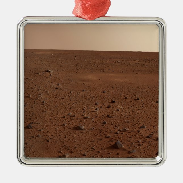 The rocky surface of Mars Metal Ornament (Front)