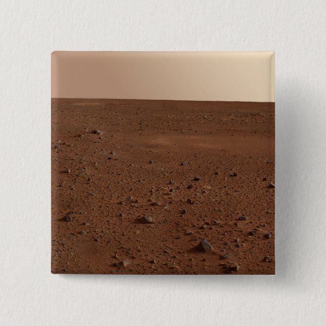 The rocky surface of Mars Pinback Button (Front)