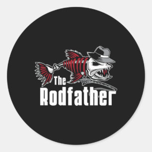 The Rodfather Fishing Classic Round Sticker