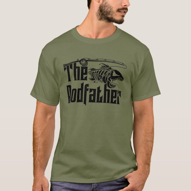 The Rodfather Fishing T-Shirt (Front)