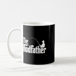 The Rodfather Funny Fishing Dad Humor Coffee Mug