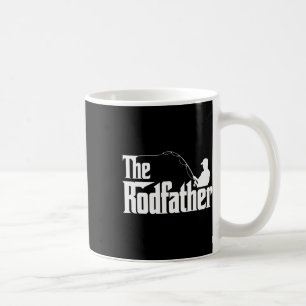 The Rodfather Funny Fishing Dad Humor Coffee Mug