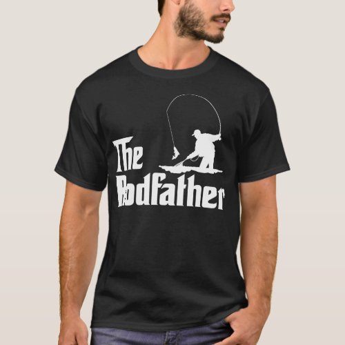The Rodfather Funny Fishing Gift for Fisherman 1 T_Shirt