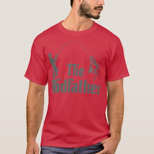 The Rodfather Funny Fishing Gift for Fisherman 5 T_Shirt