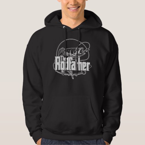 The Rodfather T Shirt _ Funny Parody Fishing Gifts
