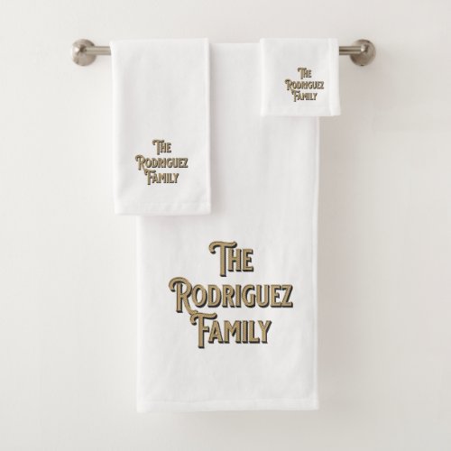 The Rodriguez Family Bath Towel Set