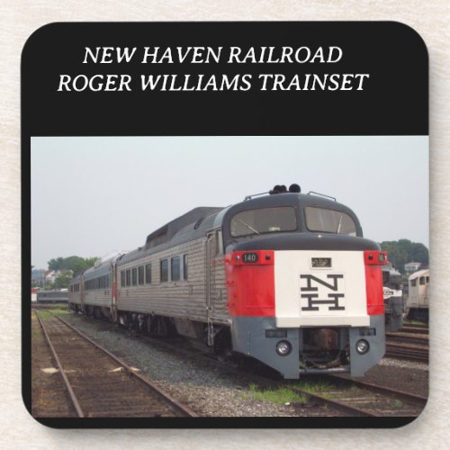 The Roger Williams Train Set  Beverage Coaster