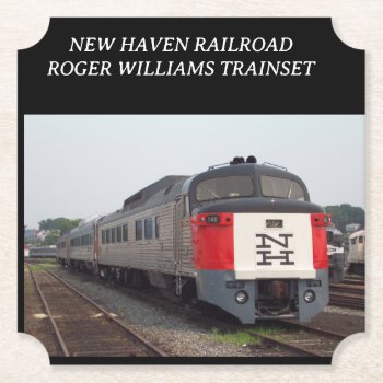The Roger Williams Train Set   Paper Coaster by stanrail at Zazzle