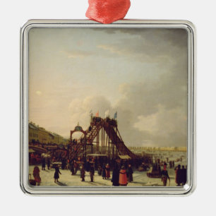 The rollercoasters on the Neva in St. Metal Ornament