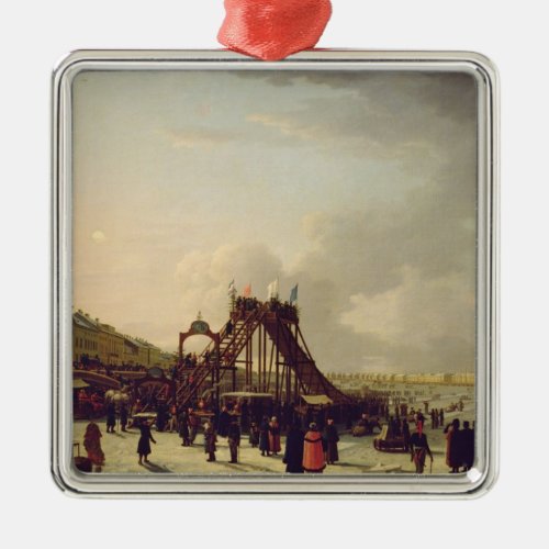 The rollercoasters on the Neva in St Metal Ornament