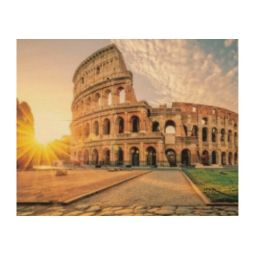  The Romain Colosseum Wood Wall Art