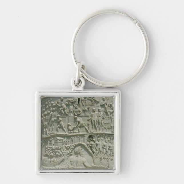 The Roman army crossing the Danube Keychain (Front)