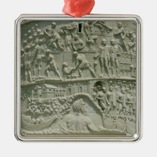 The Roman army crossing the Danube Metal Ornament
