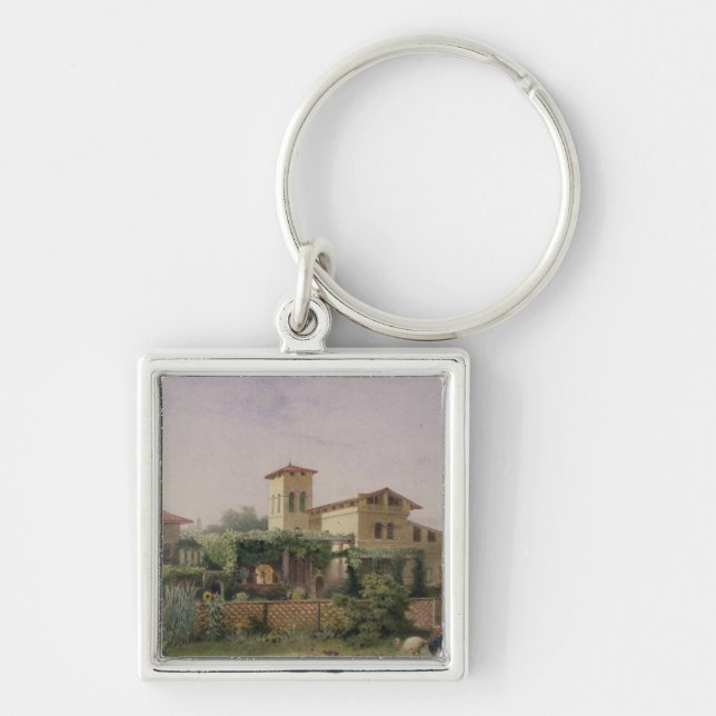 The Roman Baths, 1848 Keychain (Front)