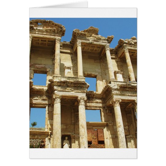 The Roman Celsus Library, Ephesus, Turkey Card
