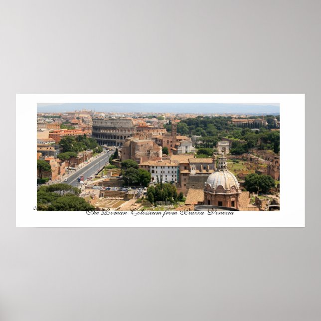 The Roman Colosseum Panorama Poster (Front)