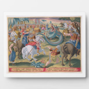 The Roman Consul Atilius Subdues the African Serpe Plaque