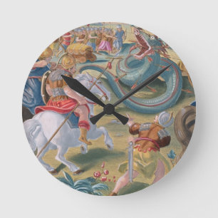 The Roman Consul Atilius Subdues the African Serpe Round Clock