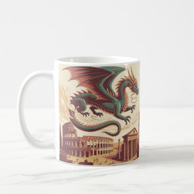 The Roman Dragon mugs-cups Coffee Mug (Left)