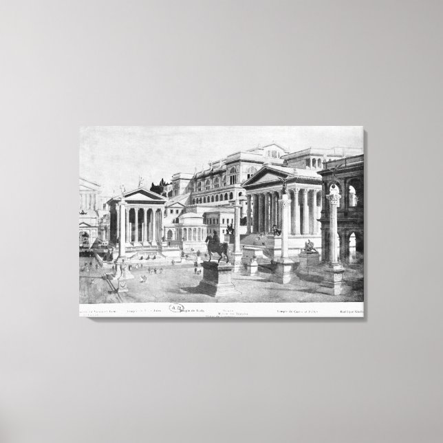 The Roman Forum of Antiquity Canvas Print (Front)