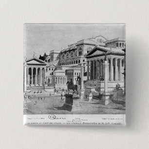 The Roman Forum of Antiquity Pinback Button