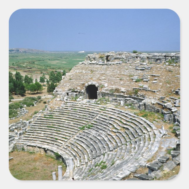 The Roman theatre, 1st-2nd centuries AD Square Sticker (Front)