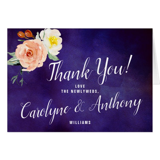 The Romance In Bloom Wedding Collection Cards (Front Horizontal)