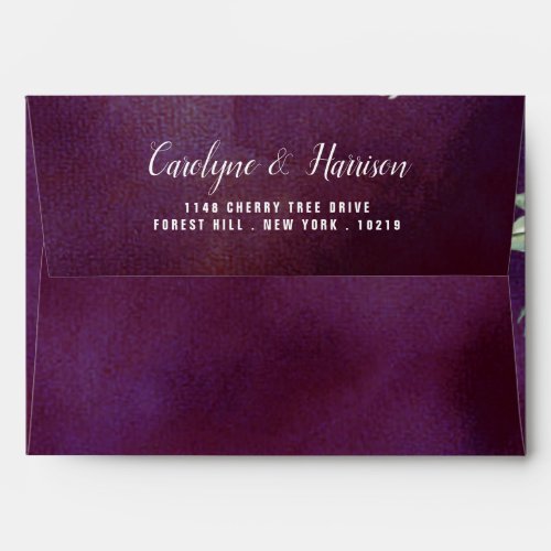 The Romance In Bloom Wedding Collection Envelope