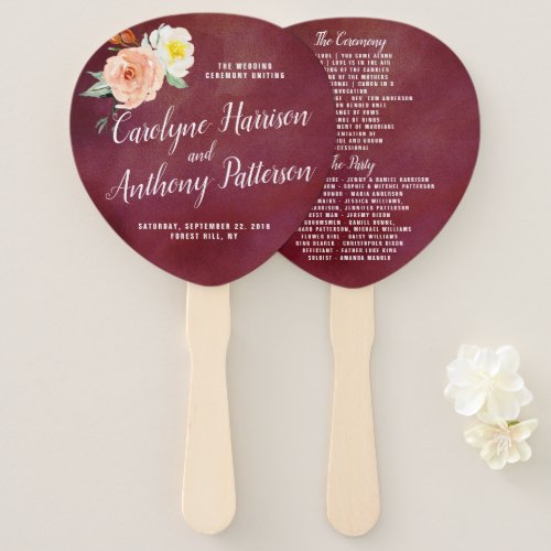 The Romance In Bloom Wedding Collection Hand Fan