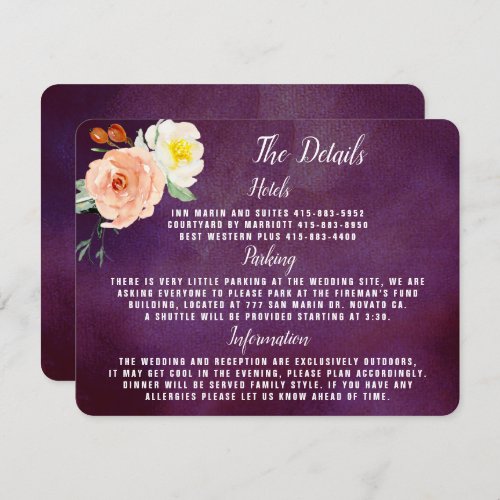 The Romance In Bloom Wedding Collection Invitation