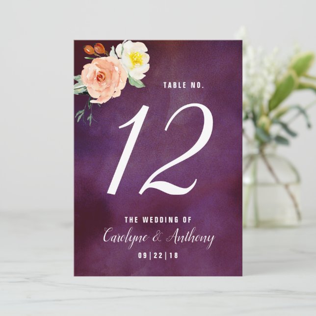 The Romance In Bloom Wedding Collection Invitation (Standing Front)