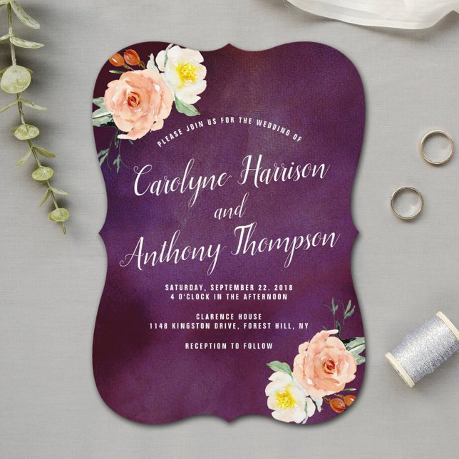The Romance In Bloom Wedding Collection Invitation (Creator Uploaded)