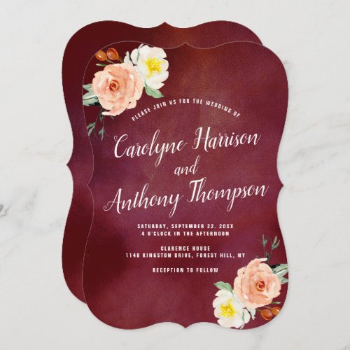 The Romance In Bloom Wedding Collection Invitation