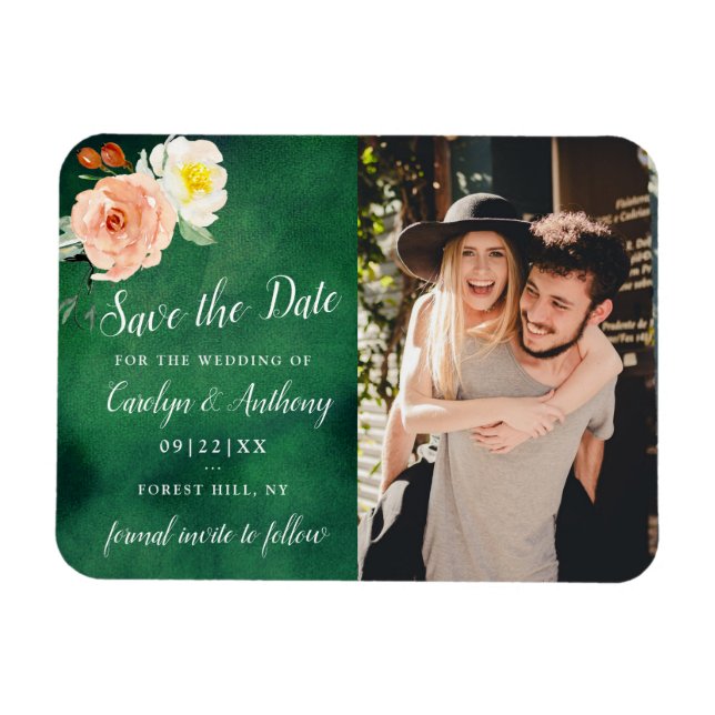 The Romance In Bloom Wedding Collection Magnet (Horizontal)