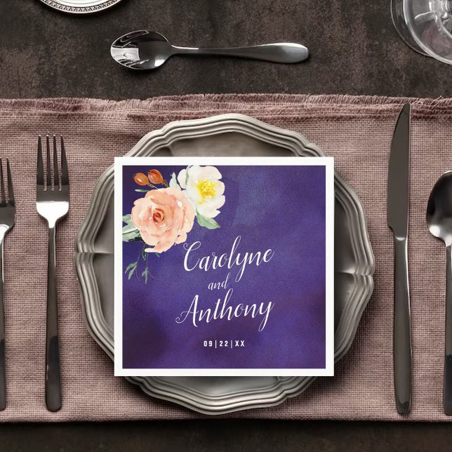 The Romance In Bloom Wedding Collection Napkins (Creator Uploaded)