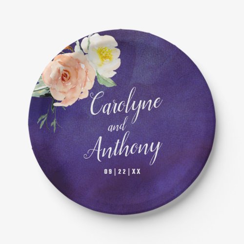 The Romance In Bloom Wedding Collection Paper Plates