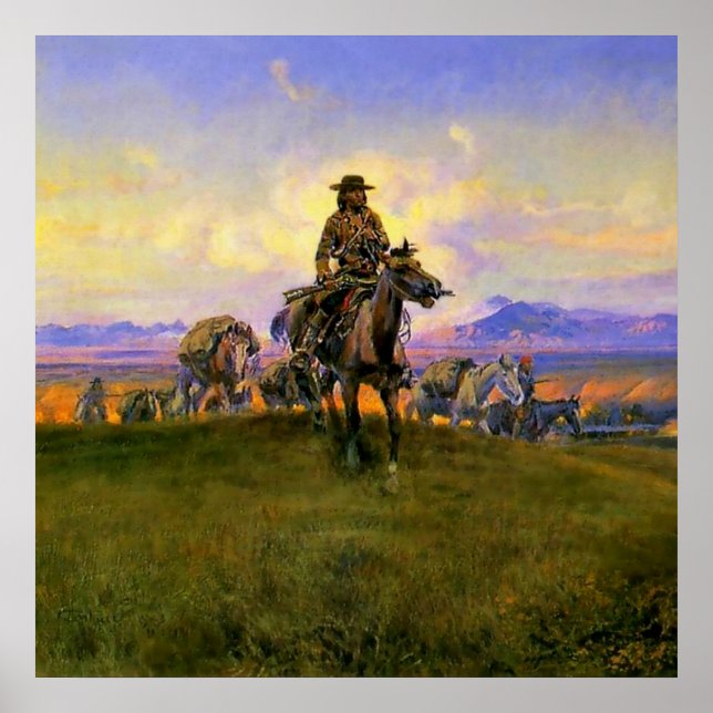 “The Romance Makers” Western Art by Charles M Russ Poster (Front)