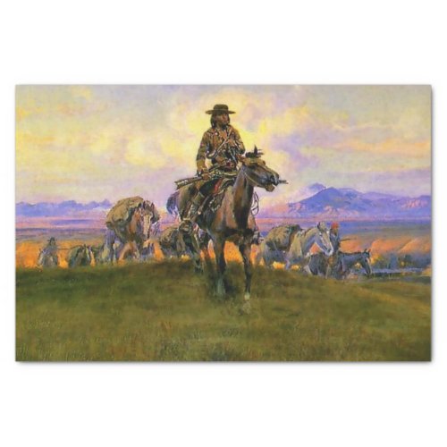 The Romance Makers Western Art by Charles M Russ Tissue Paper