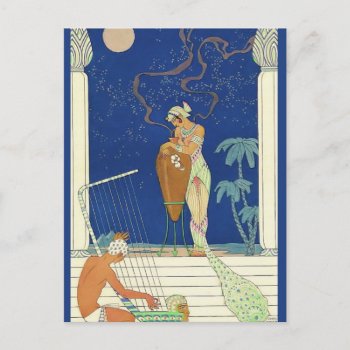 The Romance Of Perfume Egypt By George Barbier Postcard by FalconsEye at Zazzle