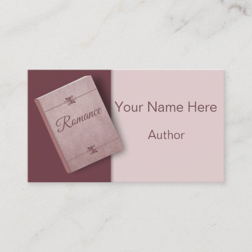 The Romance Writer Business Card