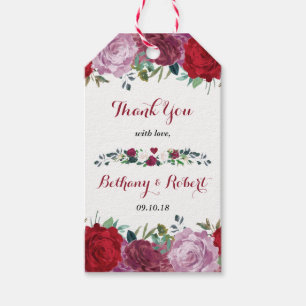 The Romantic Floral Wedding Collection Gift Tags